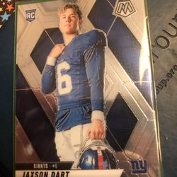 2025 Panini Mosaic Jaxson Dart  Rookie Variation Silver #288 NY Giants  + I Score Jaxson Dart Card