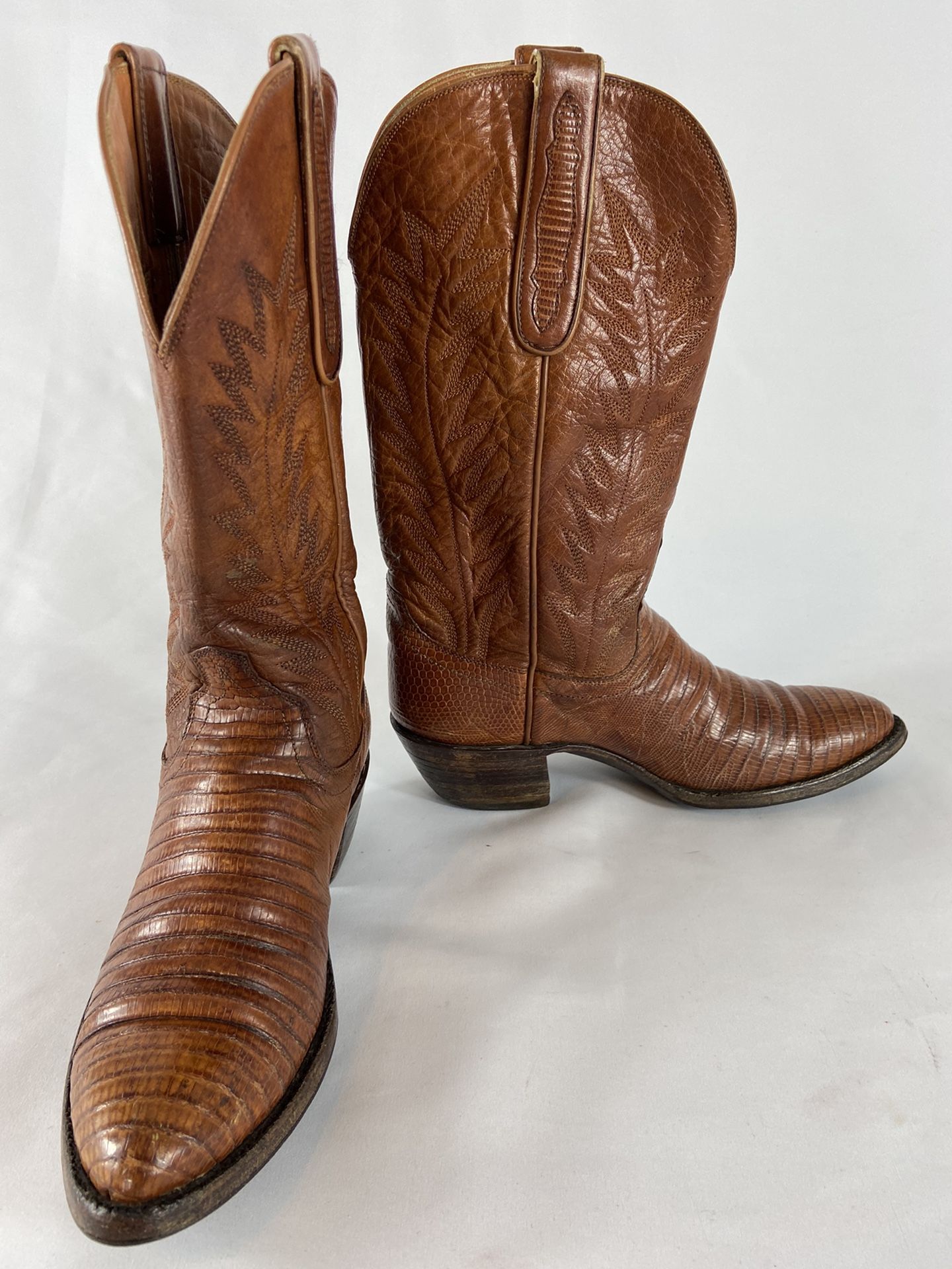Vintage Tres Outlaws Falconhead Womens Boots Size 5.5 Lizard Skin *Read Notes*