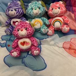 8” MWT Celebration Style Jungle Party Harmony Wish Cheer Love A Lot Care Bears