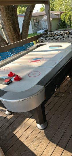 Air Hockey Table with Paddles and Puck