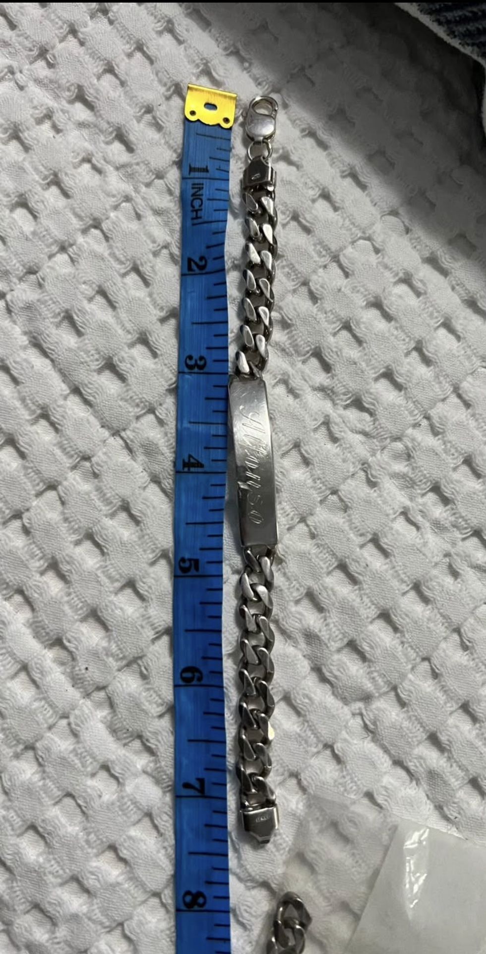 Men’s Sterling Silver ID Bracelet