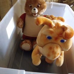 Original Teddy Ruxpin and Grubby - make an offer!