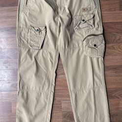Vintage Polo Ralph Lauren Cargo Pants Mens 38 x 32 Military Surplus khaki