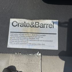 Crate&Barrel Leather sofa ( NEED GONE ASAP ) 