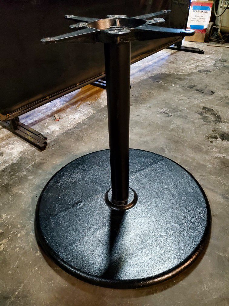 3 Table Bases With Adjustable Feet.