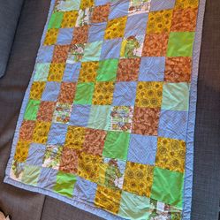 Handmade Quilted Patch Baby Blanket