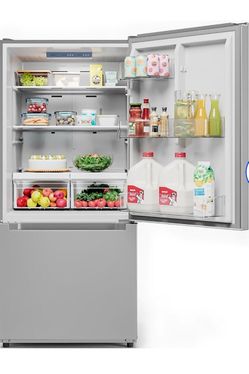 Midea 18.7-cu ft Standard-Depth 30-in Wide Bottom-Freezer Refrigerator