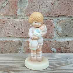 Vintage Enesco Memories Of Yesterday "Can I Keep Her, Mommy?" Figurine 