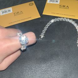 Diamond Moissanite Ring