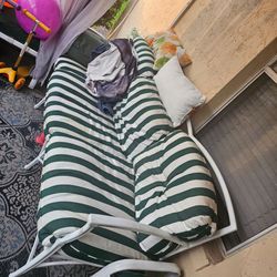 Patio couch and stools