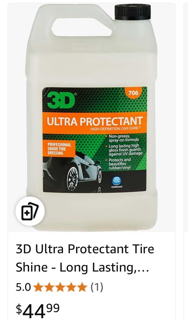 Protectant Tire Shine - Long Lasting, High Shine