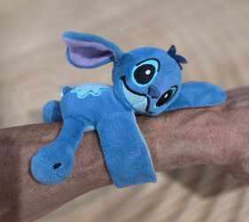 Disney Stitch Cutie Cuff Plush Slap Band Bracelet