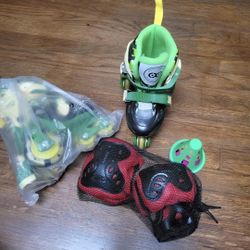 Toddler XS  Roller Skates With Knee And Elbow Pads