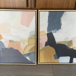 Set Of 2 Wall Canvas—-Brand NEW