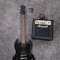 Epiphone SG Special & Marshall Combo Amp