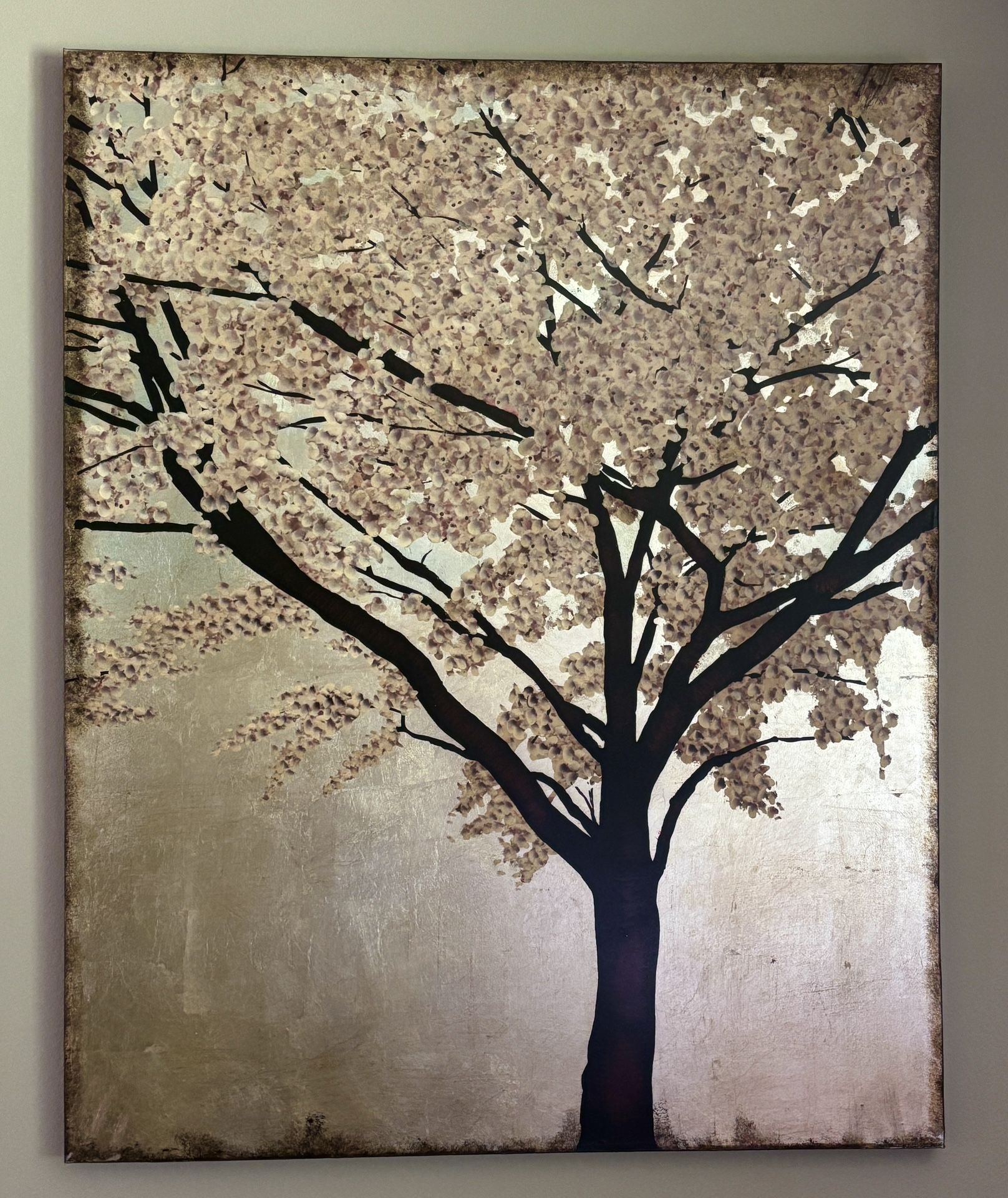 Contemporary Cherry Blossom Tree Painting
