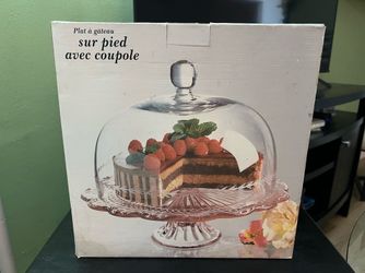 12” GLASS BASE WITH DOME