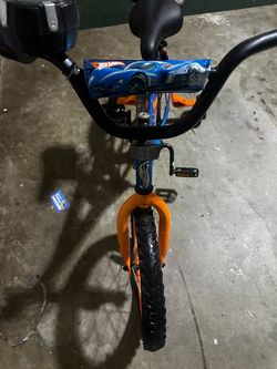 Hot Wheels Kids Bike Blue and Orange