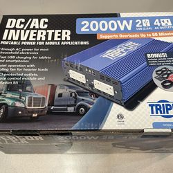 Brand new Tripp Lite 2000 Watt Heavy Duty power inverter 4000 W peak power Complete
