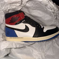 Jordan 1 Retro High OG SP Fragment x Union LA Varsity Red Sport Royal 11.5