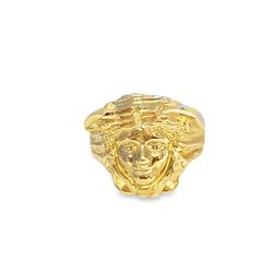 10k Gold Medusa Head Ring 