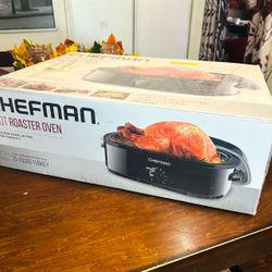 (New Sealed) CHEFMAN 14 QT Roaster Oven Variable Temperature Control up to 450°F (# RJ15-14-CL)