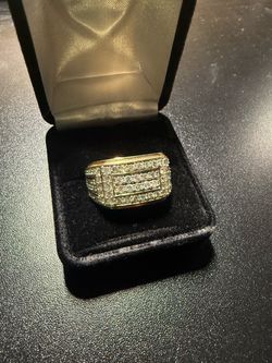 10K Gold Men’s Diamond Ring – 2 CT Natural Diamonds – 6.5g – $1,999 Retail