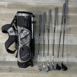 Acuity Cadet Pro Junior Golf Club Set Driver Irons Putter Bag Kids Youth LH 9-12