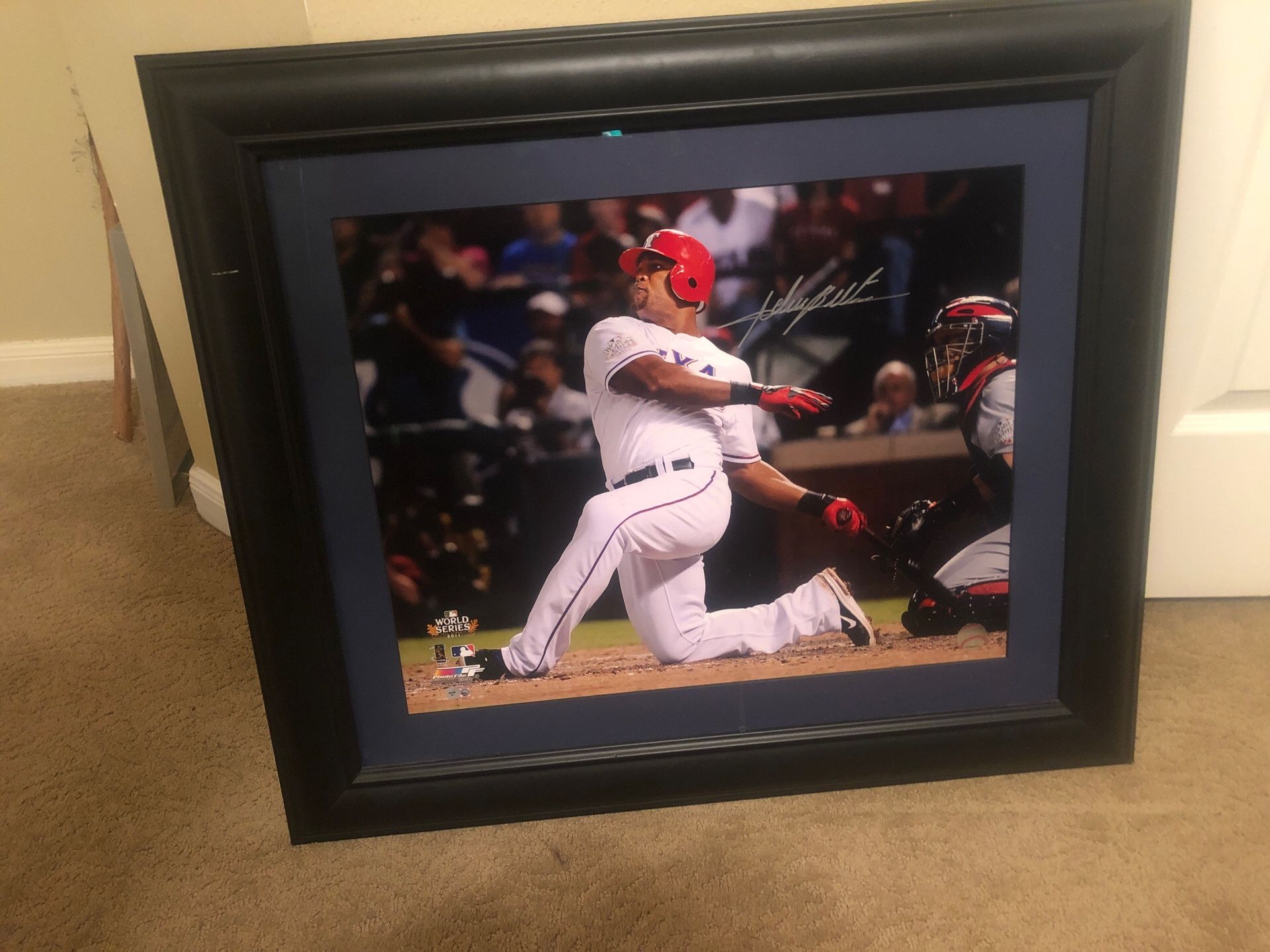 PRICE DROP 2011 World Series Adrian Beltre autograph for Sale in Spring