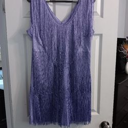Cocktail Dress With Fringes. New