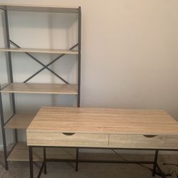 Desk And Shelf