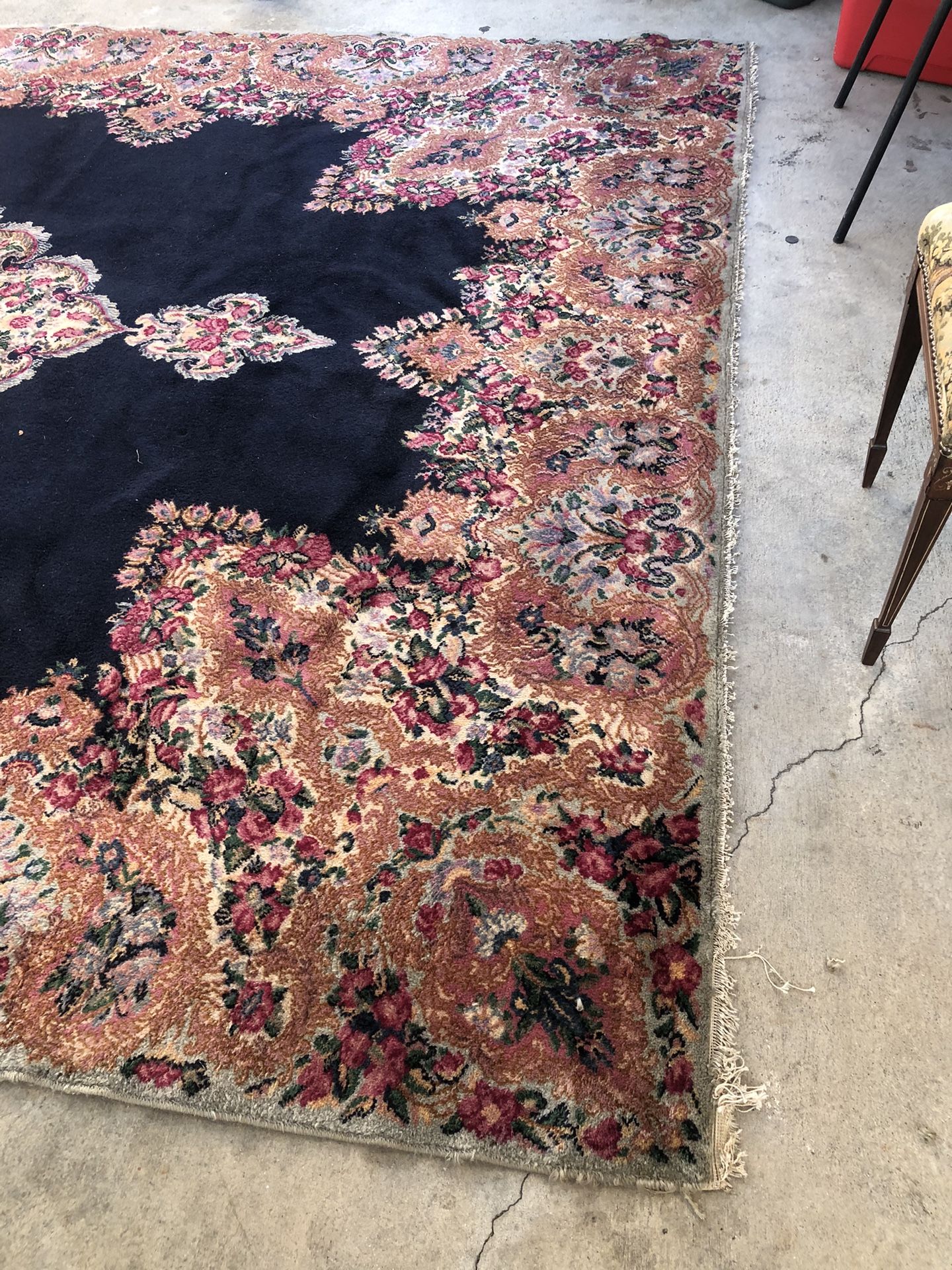 Vintage Kara's tan Kidman Wool Rug 9'x12'