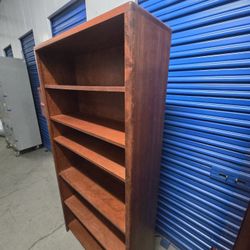 Solid Bookshelve In Good Conditions With Adjustable Shelves 