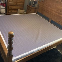 ZINUS Metal Smart Box Spring, 4 Inch Mattress Foundation - KING