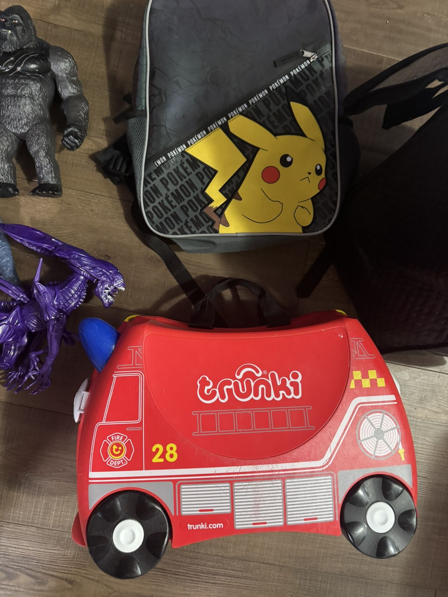 Trunki Ride On Kids Suitcase, And Pokémon Backpack