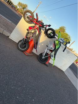 2 electric mini bikes