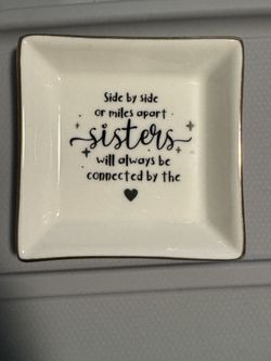 Sisters Ceramic Jewelry Dish