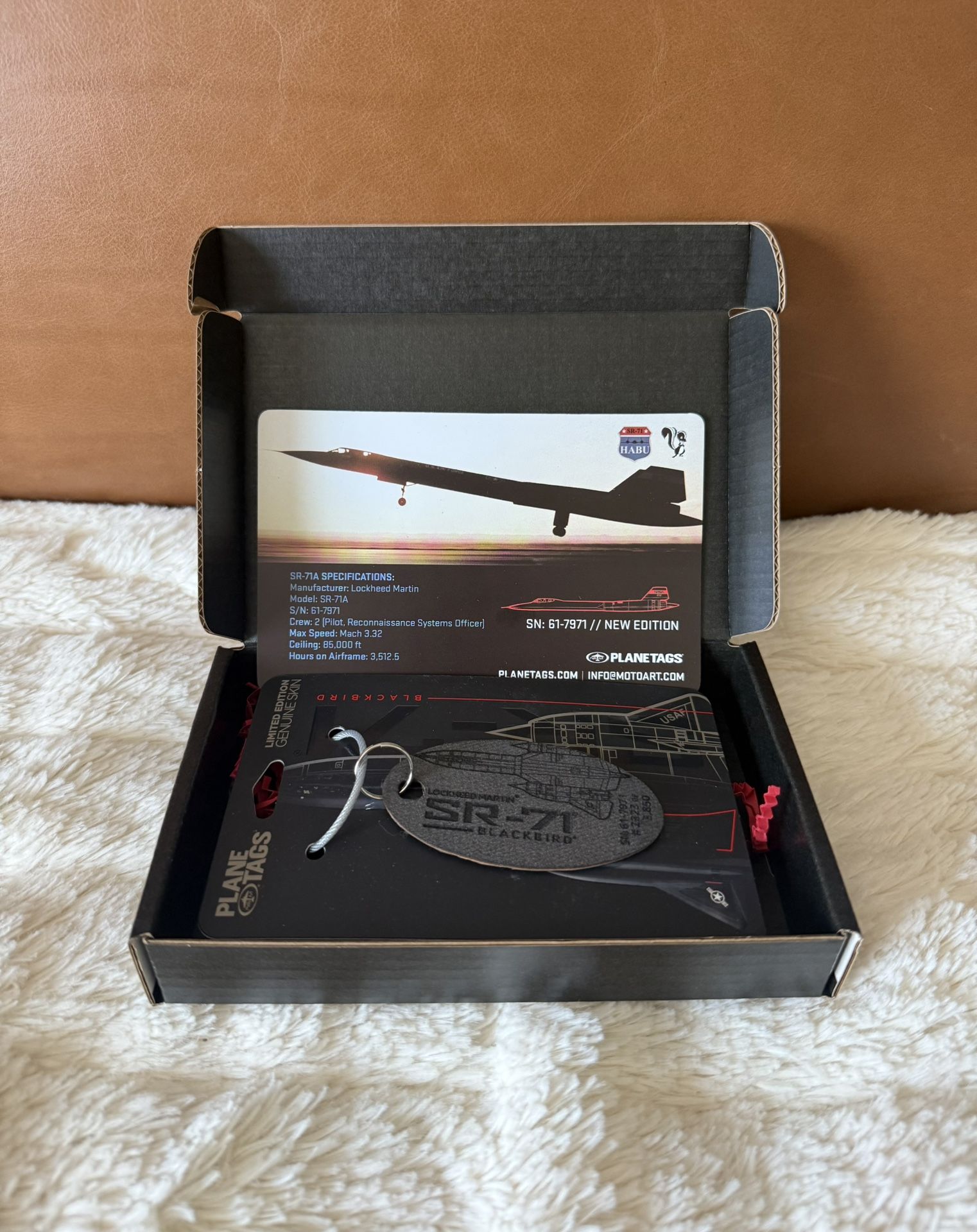 Planetags: Lockheed SR-71 Blackbird Interior Skin, Brand New, Limited Edition!