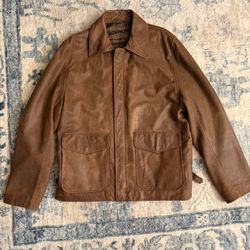 2008 Indiana Jones Lucas Film Official Leather Jacket Adult Size MEDIUM