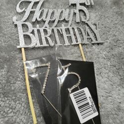 75th Cake Topper