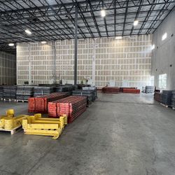 Teardrop Pallet Racks Used Racking Beams Uprights Wire Decks Forklifts 