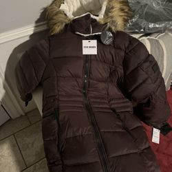 STEVE MADDEN Furry hooded jacket size M