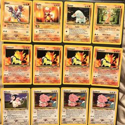 65 Vintage Pokemon Cards Moderately to Heavily Played