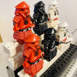 Shogun Stormtroopers Star Wars Minifigures| New Custom LEGO Compatible Toys