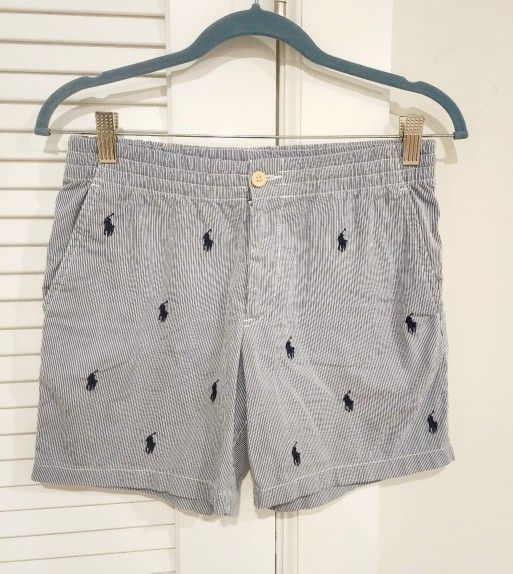 Ralph Lauren Bermuda Pants shorts adjustable waist kids boys size 6