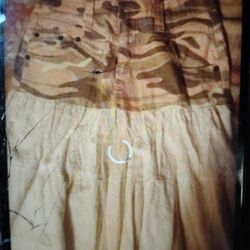 A  Nice Woman's camouflage & Lace Long Skirt 