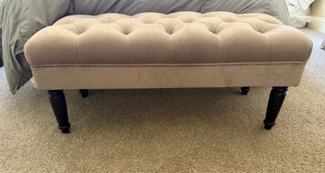 Upholstered Fabric Bench