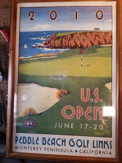 US OPEN FRAMED POSTER