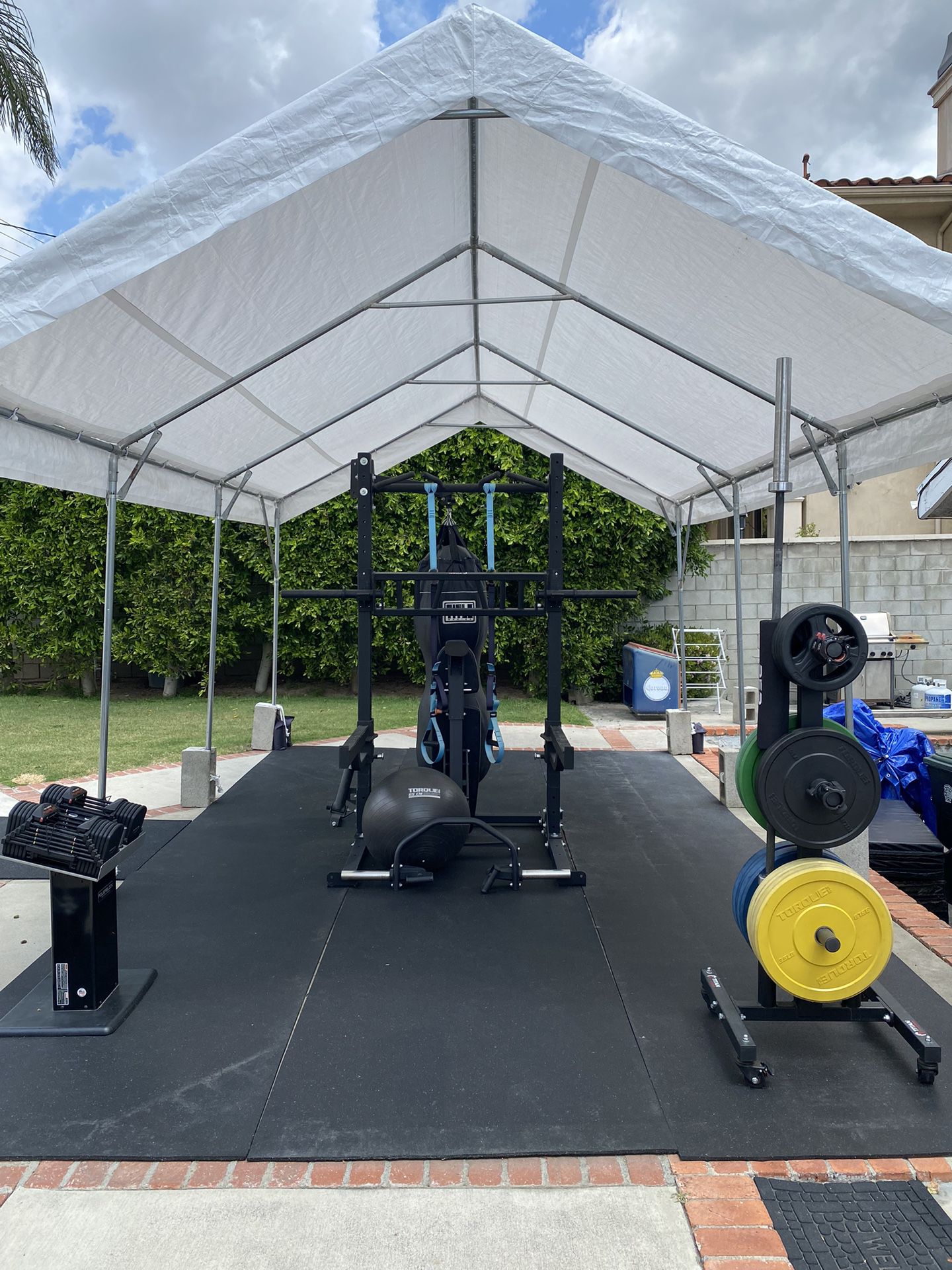 Home Gym With Flooring, Canopy, Delivery & Installation