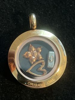 Origami Owl Locket Charms Gold Tone Heart & Star